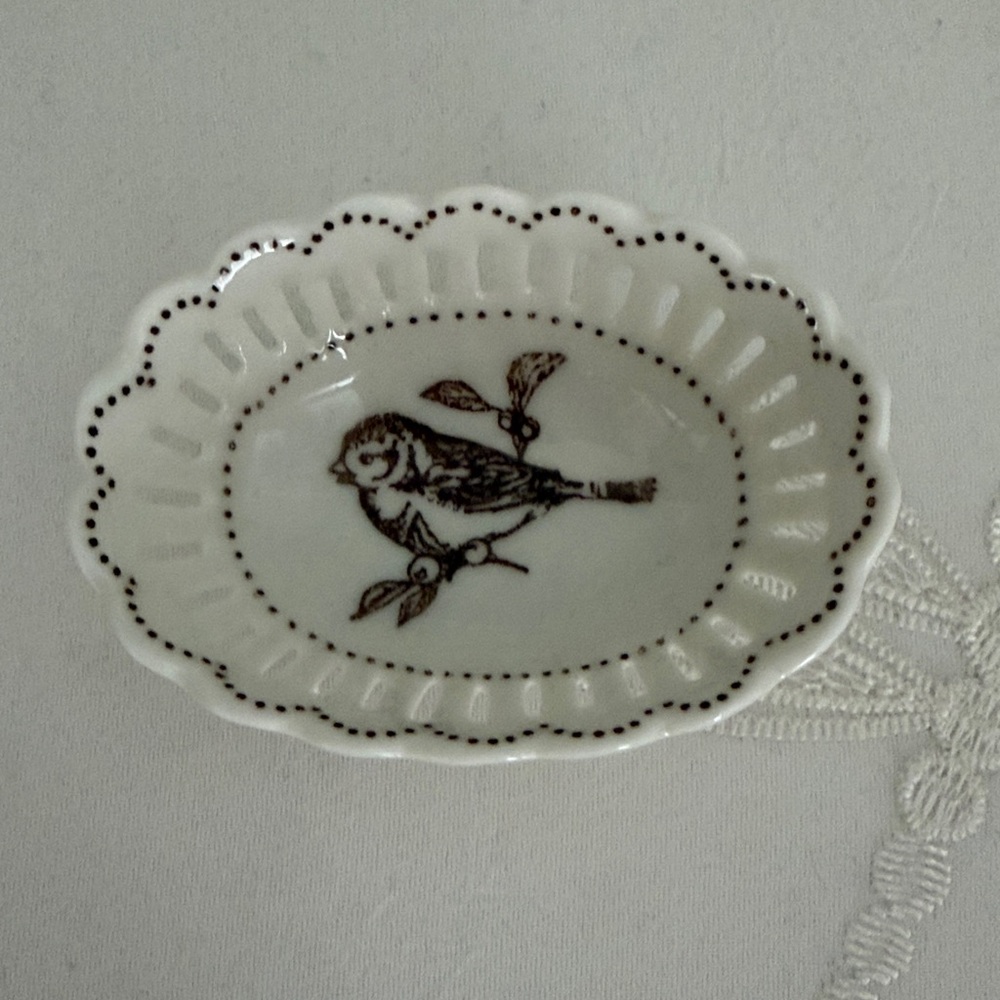 Lot of 4 Ceramic Woodland Animal Trinket Dishes - Picture 9 of 12